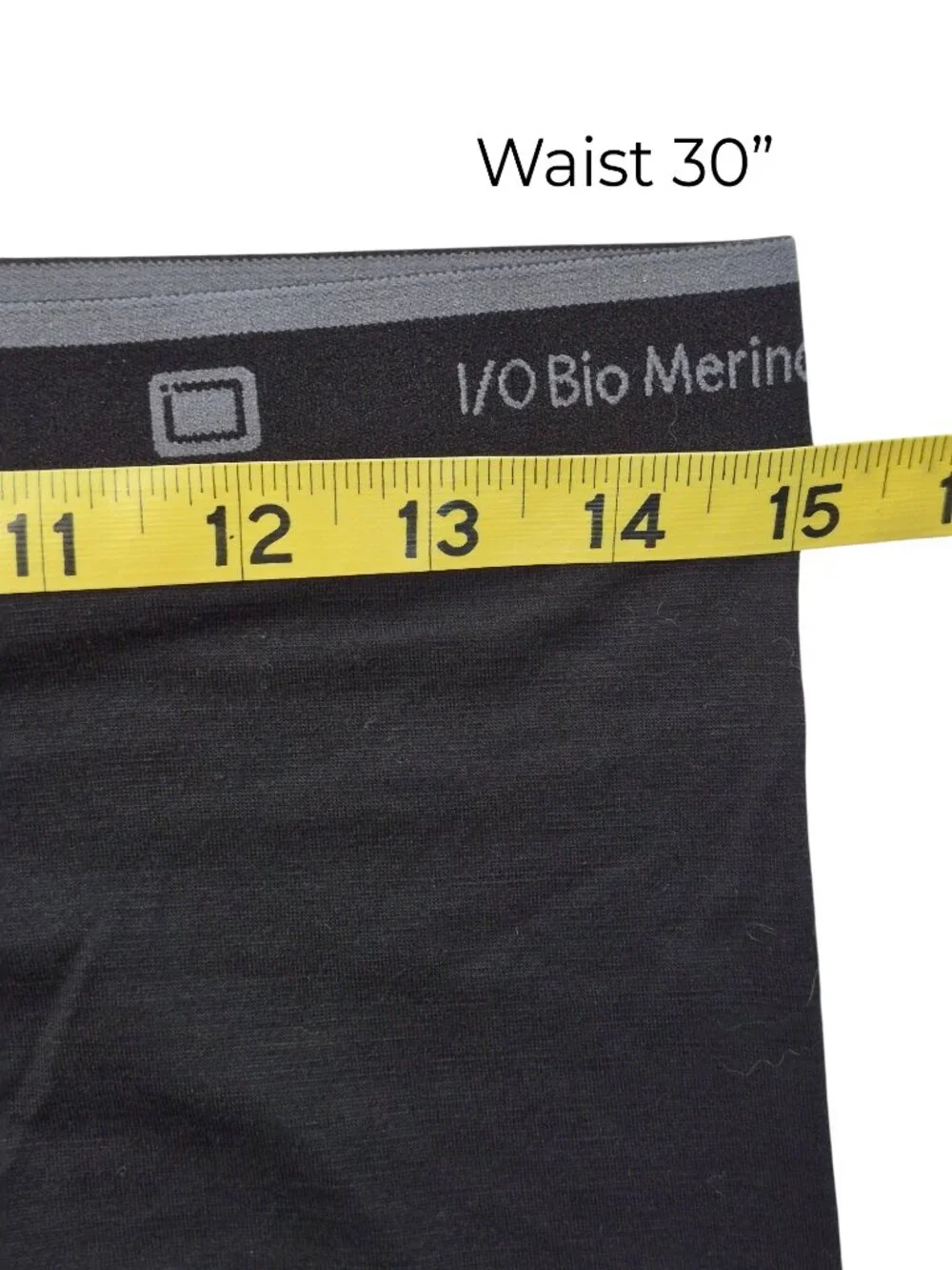 I/O Bio Merino Austrailian Wool Base Layer Leggings Black Size L